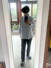 優(yōu)衣庫男女裝牛津紡條紋襯衫長(cháng)袖襯衣休閑通勤478087 475999 478087/58深綠色 L /175/100A 曬單實(shí)拍圖