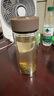 富光 男女士雙層玻璃杯 高硼硅玻璃304茶隔水杯子 帶茶隔泡茶杯500ml 曬單實拍圖