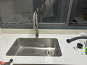 摩恩（MOEN）304不銹鋼廚房水槽洗菜盆拉絲防腐一體拉伸大單槽SK42511C01套裝 曬單實拍圖