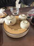 凡作汝窯功夫茶具整套帶茶盤(pán)家用陶瓷單人茶具三件套茶壺小套裝 1西施壺(二杯版)+茶盤(pán) 曬單實(shí)拍圖