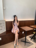 MANTENER GRAN銀色單鞋女2025新款方頭一字帶瑪麗珍鞋 MG女鞋 銀色 35 曬單實(shí)拍圖