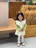 G.DUCKKIDS小黃鴨童裝女童套裝春秋洋氣嬰兒衣服6-12個(gè)月兒童裙子女寶寶春裝 淺灰色EQ036 90 建議1~2歲【 80-90cm】cm 曬單實(shí)拍圖