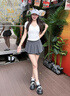 沐霓洞洞鞋女2025新款夏季厚底防滑外穿踩屎感潮牌eva包頭鞋 黑色 36-37 曬單實(shí)拍圖