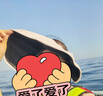 蕉下（beneunder）遮陽帽子黑膠貝殼防曬帽女防紫外線大檐太陽帽空頂帽BM532粉 曬單實(shí)拍圖