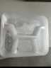 佳茉 一次性帶蓋四格方形快餐盒1000ml*50套外賣(mài)打包加厚保鮮盒飯盒 曬單實(shí)拍圖