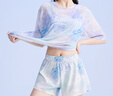 鴻星爾克（ERKE）泳衣女分體三件套海邊游泳潛水度假寬松大碼遮肉顯瘦泳裝溫泉 曬單實(shí)拍圖