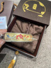 足銀9999描金琺瑯彩錦鯉戲蓮純銀手鐲新中式國風(fēng)寬版實心開口鐲子 錦鯉戲蓮銀手鐲 約75克 曬單實拍圖