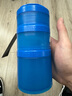 Blender Bottle蛋白粉搖搖運(yùn)動(dòng)健身水杯便攜男女士代餐杯子 3層可拆粉盒附彈簧球 3層儲(chǔ)物罐 - 湖藍(lán)色500ml 曬單實(shí)拍圖