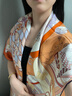 寶石蝶真絲絲巾女重磅桑蠶絲雙面圍巾披肩方巾生日禮物女禮盒/星際樂(lè )曲1 曬單實(shí)拍圖