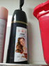 靚逸（LIANGYI）染發(fā)膏植物染發(fā)劑純蓋白頭發(fā)天然不沾皮膚100%女士自然黑400ml 曬單實(shí)拍圖
