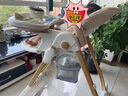 哈卡達(dá)（HAGADAY）嬰兒餐椅兒童多功能寶寶兒童餐椅可折疊便攜式吃飯桌座椅可調(diào)節(jié) 升級款-星空白Pro 曬單實(shí)拍圖