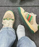 莆田鞋莆田純原2026新款春秋季臟臟鞋男女鞋復古百搭休閑鞋平底板鞋潮鞋 綠色(毛巾里) 41 曬單實(shí)拍圖