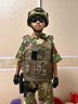 【高配版】兒童特種兵迷彩服裝全套裝備夏季戶外夏令營軍訓玩具槍 加絨  黑鷹：十二件套【長袖】 身高100 曬單實拍圖