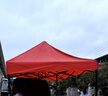 京安通 雨棚遮陽(yáng)棚 戶(hù)外加厚遮陽(yáng)折疊式四腳太陽(yáng)傘停車(chē)棚 2*3紅色 曬單實(shí)拍圖
