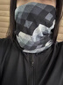 蒙口比鄰正品 防風(fēng)防寒男款護(hù)頸圍脖戶外保暖潮流男士圍巾生日禮物 深灰色 曬單實(shí)拍圖