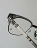 克羅心（chrome heart）眼鏡框男經(jīng)典925銀眉線(xiàn)型近視眼鏡架女可配鏡片BONENNOISSEUR II BONENNOISSEUR II-BK/GP 曬單實(shí)拍圖