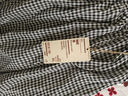 無(wú)印良品（MUJI）女式 強捻 抽褶裙 長(cháng)半身裙女裙子女裝格子裙25年夏季BE1VEC5S 黑色格紋 XL （165/74A） 曬單實(shí)拍圖