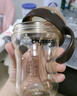 世喜嬰兒鴨嘴杯學(xué)飲杯6個(gè)月以上寶寶喝水奶瓶PPSU幼兒園吸管水杯 曬單實(shí)拍圖