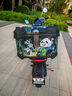 萬仕龍摩托車尾箱適用雅迪愛瑪臺(tái)鈴電動(dòng)踏板車后備箱大容量?jī)?chǔ)物箱通用 45L【心平氣和】+內(nèi)襯+靠+底板 合金鎖【極客尾箱】送安裝配件包 曬單實(shí)拍圖