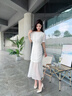 Lily Wei【南汐】新中式國風(fēng)高跟鞋配旗袍優(yōu)雅印花圓頭單鞋大碼 杏色【跟高10cm】 36 曬單實(shí)拍圖