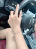 中國黃金（CHINA GOLD）銀手鏈女S925純銀雙層滿天星手鏈時尚手串七夕情人節(jié)禮物送女友 滿天星手鏈【玫瑰禮盒】 曬單實拍圖