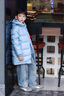雪中飛兒童羽絨服2025新款女童簡(jiǎn)約面包羽絨服男童時(shí)尚加厚保暖羽絨外套 新霧藍(lán) 130 曬單實(shí)拍圖