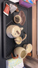 京東京造 茶盤(pán)茶托 茶臺茶盤(pán)帶排水儲水仿烏金石家用客廳如意遠山茶盤(pán)中號 曬單實(shí)拍圖