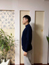 CEO雅戈?duì)栄蛎滥懈哳I(lǐng)加厚雙翻領(lǐng)針織衫爸爸冬裝新款中年保暖 米白 L 175/92A 曬單實(shí)拍圖