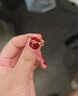周大福四葉草素圈黃金戒指女(工費160)11號 約1.3g EOF1296 曬單實(shí)拍圖