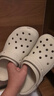 crocs卡駱馳厚底云朵洞洞鞋|206750 骨白色-2Y2 36/37(230mm) 曬單實(shí)拍圖