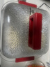 大宇（DAEWOO）【萬食電蒸鍋】加厚高硼玻璃 多功能燉蒸煮一體蒸汽鍋分體可拆洗煎烤涮火鍋不銹鋼S31紅色（標(biāo)配） 曬單實(shí)拍圖