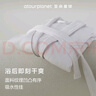 亞朵星球 浴袍吸水情侶睡袍男女士春秋加厚加長(cháng)款浴衣【灰色邊】M 曬單實(shí)拍圖