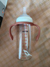 日康（rikang）奶瓶PPSU寬口兩用吸管奶瓶1-6歲大容量直飲杯 360ML N1070-1 紅色 曬單實拍圖