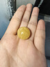 石玥珠寶收藏級天然原礦蜜蠟單珠散珠配飾滿(mǎn)蜜雞油黃妖花白花蜜17-18mm 曬單實(shí)拍圖