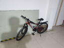 鳳凰（Phoenix） 山地自行車成年人男士女士學(xué)生變速減震油剎線剎山地車自行車 黑紅色輻條輪高碳鋼車架 26寸（身高160-180左右） 24速數(shù)字指撥/默認(rèn)線碟可改油碟 曬單實(shí)拍圖