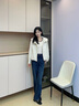 香影【防風】工裝風連帽短外套女2025秋季新款戶外小個子白色風衣 鷺白 S 55/80A/85-95斤 曬單實拍圖