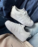 adidas NIZZA PLATFORM厚底增高運(yùn)動(dòng)帆布鞋男女阿迪達(dá)斯三葉草   白   36 曬單實(shí)拍圖