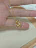 中國黃金（CHINA GOLD）黃金項鏈女足金小金魚(yú)吊墜純金掛墜生日七夕情人節禮物送女友老婆 【賀卡定制/聯(lián)系客服】 曬單實(shí)拍圖