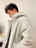 加拿大鵝（Canada Goose）【新品】Alberni男士雙面羊毛抓絨飛行員夾克大鵝外套 7067M 9409 銀樺麻灰/銀樺白 XL 曬單實拍圖