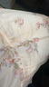紅袖【玉蘭芬芳】甜美碎花連衣裙夏季2024新款女裝燈籠袖吊帶雪紡裙 粉底花657 L 曬單實(shí)拍圖