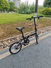 大行（DAHON）KT610折疊自行車(chē)16英寸單速男女學(xué)生上班上學(xué)城市通勤單車(chē) 黑色 曬單實(shí)拍圖
