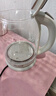 美菱（MeiLing）電水壺1.7L高硼硅玻璃燒水壺熱水壺家用電熱水壺MH-WB02 曬單實(shí)拍圖
