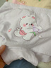 貓人兒童純棉內褲女童平角短褲小女孩寶寶中大童四角底褲 花貓艾莉130 曬單實(shí)拍圖