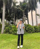 美麗衣櫥黑色煙管牛仔褲女秋季高腰窄版顯瘦小直筒褲小個(gè)子休閑九分褲子女 曬單實(shí)拍圖