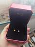 周大福 星星足金黃金耳釘(工費160)約1.2g EOF58七夕情人節(jié)禮物 曬單實拍圖