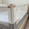 KDE嬰兒床圍欄防摔護(hù)欄寶寶床邊防摔安全防護(hù)欄兒童床上防掉床擋板 [M7]雅灰【U型底座-免打孔】 三面裝丨1.8米床【1.8+2.0+2.0】 曬單實拍圖
