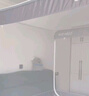 雅鹿·自由自在防摔蚊帳1.5米x2米家用圍欄蚊帳嬰兒防蚊臥室坐床防掉床加粗支架 【A類加密帳紗】灰拼米-三開門 150cm*200cm*170cm 曬單實(shí)拍圖