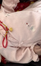 中國(guó)黃金（CHINA GOLD）黃金小金鎖福字項(xiàng)鏈女足金長(zhǎng)命鎖嬰兒寶寶平安鎖鈴鐺吊墜周歲禮物 長(zhǎng)命鎖項(xiàng)鏈 約0.95g-配紅繩 曬單實(shí)拍圖