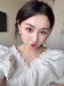 伊燦復(fù)古仿珍珠耳釘女高級感無耳洞耳夾小眾耳環(huán)2025新款爆款氣質(zhì)耳飾 氣質(zhì)水鉆白色仿珍珠耳釘 曬單實(shí)拍圖