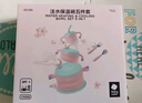 babycare兒童餐具輔食碗注水保溫碗不銹鋼叉勺寶寶吃飯喝水?huà)雰褐軞q禮盒粉 曬單實(shí)拍圖